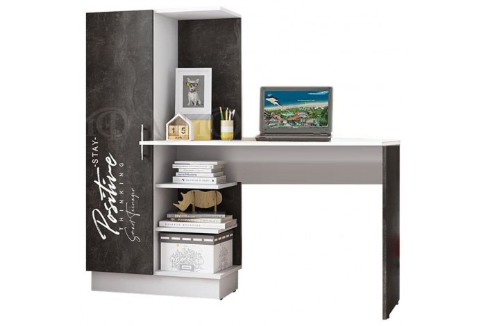 Детская комната Вега New Позитив белый - бетон темный