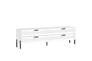 Тумба под ТВ "Асти ТБ-002" металл (белый матовый - белый глянец)