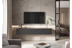 Тумба под ТВ "Оскар" (Графит - Графит Софт)