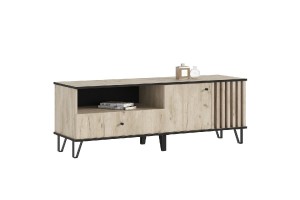 Тумба под ТВ Роджина (1500) (Дуб Крафт серый - Дуб Крафт серый)