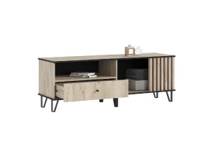 Тумба под ТВ Роджина (1500) (Дуб Крафт серый - Дуб Крафт серый)