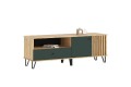 Тумба под ТВ Роджина 1500 Дуб Крафт золотой - Изумрудный