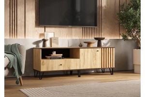 Тумба под ТВ Роджина (1500) (Дуб Крафт золотой - Дуб Крафт золотой)