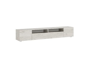 Тумба под ТВ "Сити" (дуб крафт белый)