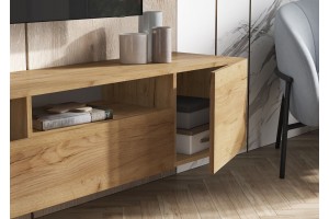 Тумба под ТВ "Сити" (дуб крафт золотой)