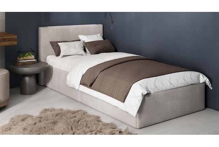 Кровать с ПМ «Тейлор» 900 (с подъемным механизмом) Микровелюр Linea Grande 25/Connect 25 (мокко)