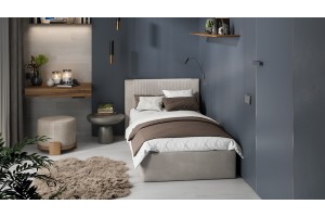 Кровать с ПМ Тейлор 900 (с подъемным механизмом) Микровелюр Linea Grande 25/Connect 25 (мокко)