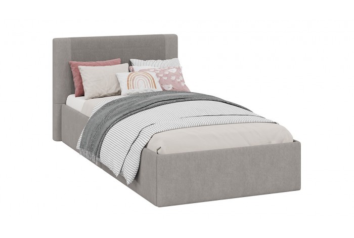 Кровать с ПМ «Тейлор» 900 (с подъемным механизмом) Микровелюр Linea Grande 25/Connect 25 (мокко)