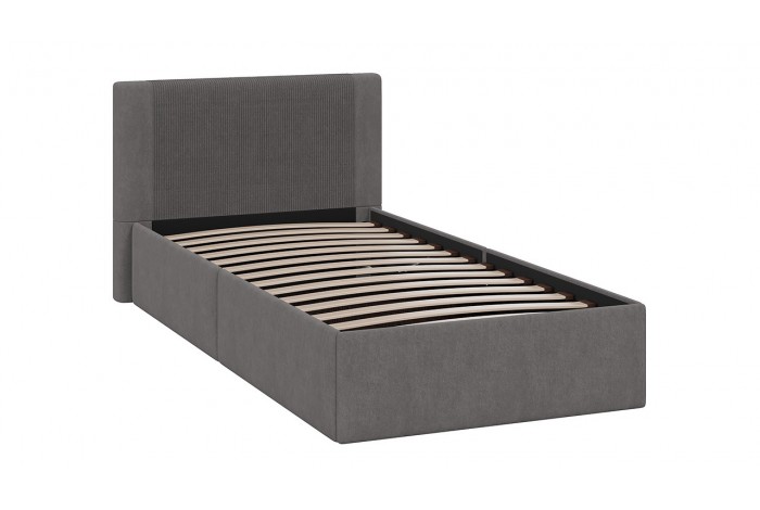 Кровать с ПМ «Тейлор» 900 (с подъемным механизмом) Микровелюр Linea Grande 66/Connect 66 (серо-коричневый)