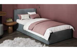 Кровать с ПМ Тейлор 900 (с подъемным механизмом) Микровелюр Linea Grande 83/Connect 83 (серый)