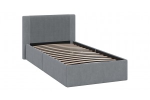 Кровать с ПМ Тейлор 900 (с подъемным механизмом) Микровелюр Linea Grande 83/Connect 83 (серый)