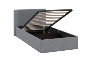 Кровать с ПМ Тейлор 900 (с подъемным механизмом) Микровелюр Linea Grande 83/Connect 83 (серый)