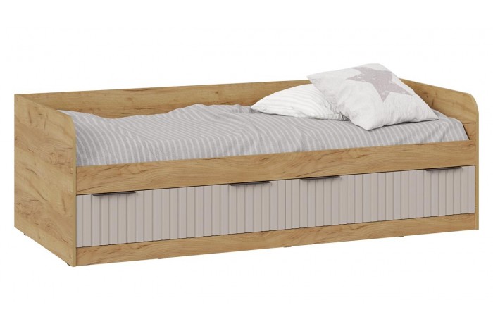 Кровать комбинированная «Хилтон» 900 Тип 1 - 404.006.000 Дуб Крафт золотой, Мокко матовый