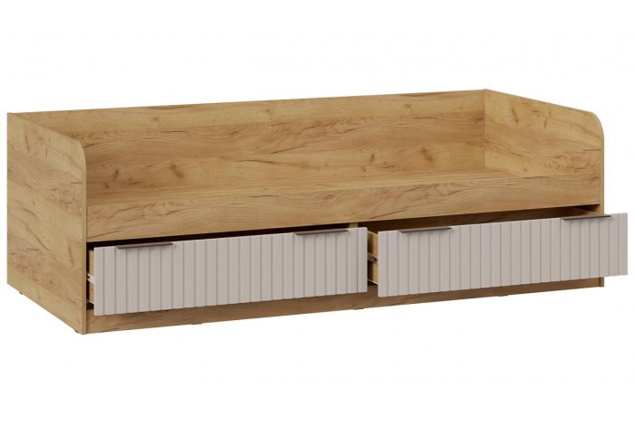 Кровать комбинированная «Хилтон» 900 Тип 1 - 404.006.000 Дуб Крафт золотой, Мокко матовый