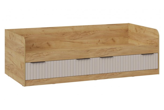 Кровать комбинированная «Хилтон» 900 Тип 1 - 404.006.000 Дуб Крафт золотой, Мокко матовый