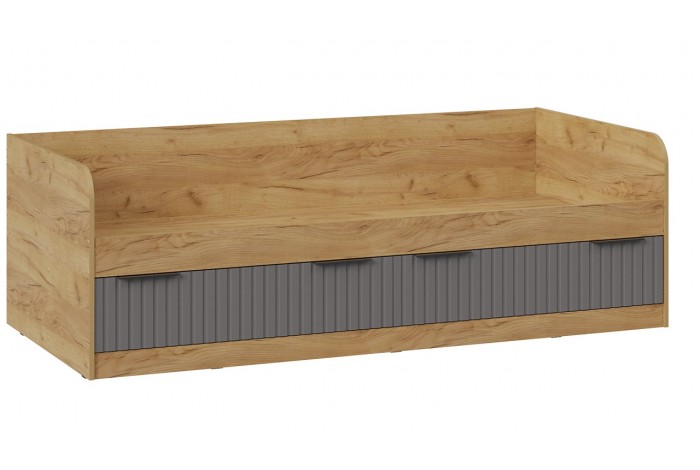 Кровать комбинированная «Хилтон» 900 Тип 1 - 404.006.000 Дуб Крафт золотой, Графит матовый