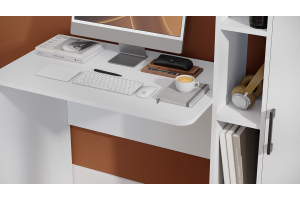 Стол письменный Бейли Белый Ясень