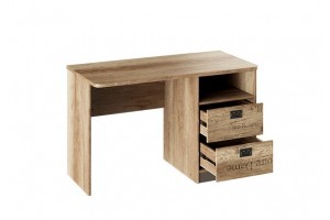 Стол с ящиками Пилигрим Дуб Каньон светлый, Фон серый