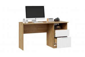 Стол письменный Хилтон Тип 3 Дуб Крафт золотой, Графит матовый