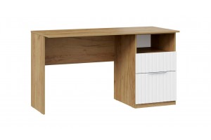 Стол письменный Хилтон Тип 3 Дуб Крафт золотой, Графит матовый