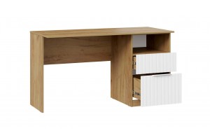 Стол письменный Хилтон Тип 3 Дуб Крафт золотой, Графит матовый