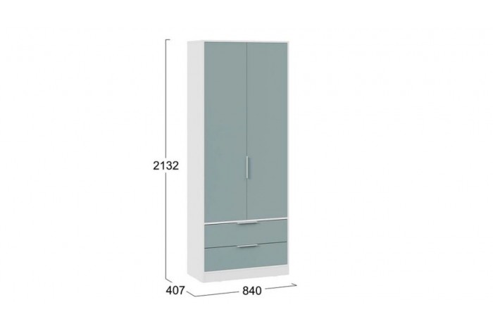 Набор детской мебели «Марли» стандартный Белый, Серо-голубой