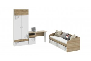 Набор детской мебели Оксфорд стандартный Ривьера, Белый с рисунком