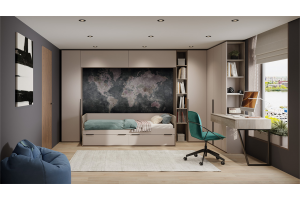 Набор детской мебели Порто №2 Кашемир матовый, Баттл Рок, Кашемир сатин