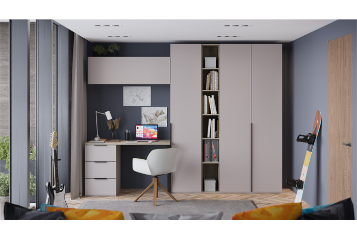 Набор детской мебели «Порто» №3 - ГН-393.103 Кашемир матовый, Баттл Рок, Кашемир сатин