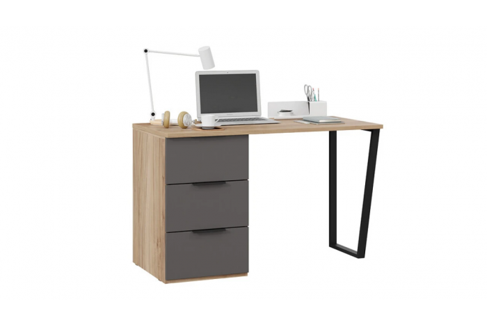 Набор детской мебели «Порто» №9 - ГН-393.109 Яблоня Беллуно, Графит софт