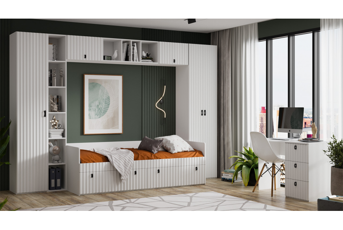 Детская «Тиффани» Белый снег, Белый софт