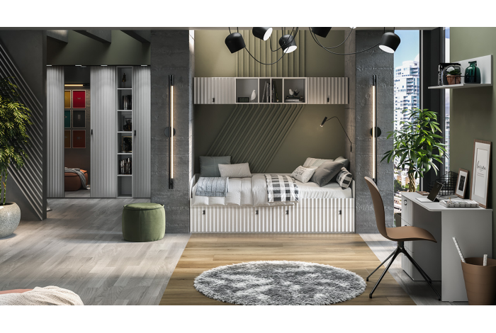 Детская «Тиффани» Белый снег, Белый софт