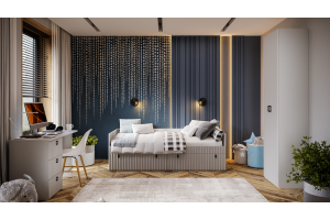 Набор детской мебели Тиффани стандартный №1 Белый снег, Белый софт