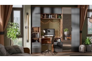 Набор детской мебели Хилтон №2 Дуб Крафт золотой, Графит матовый