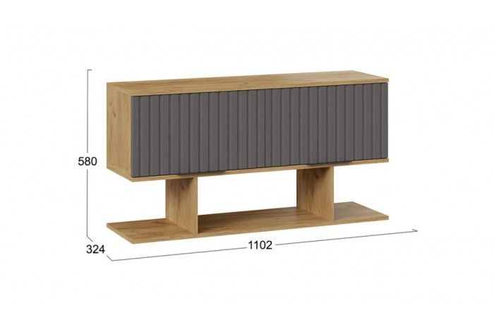 Набор детской мебели «Хилтон» №2 Дуб Крафт золотой, Графит матовый