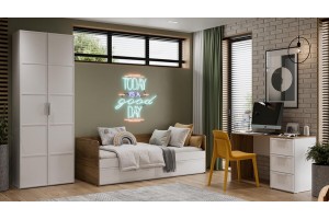 Детская Стелла Белый холст, Белый Жемчуг, Яблоня Беллуно