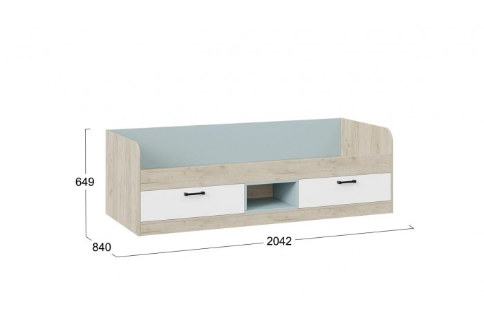 Детская «Оливер» Дуб крафт серый, Белый, Серо-голубой