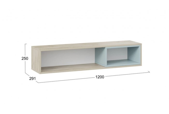 Детская «Оливер» Дуб крафт серый, Белый, Серо-голубой