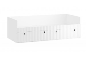 Кровать комбинированная Тиффани 900 Тип 1 Белый снег, Белый софт