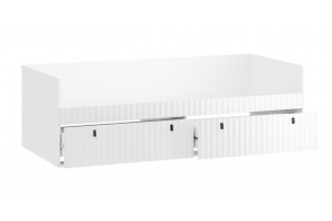 Кровать комбинированная Тиффани 900 Тип 1 Белый снег, Белый софт