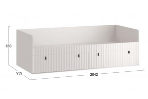 Кровать комбинированная Тиффани 900 Тип 1 Кашемир, Кашемир матовый