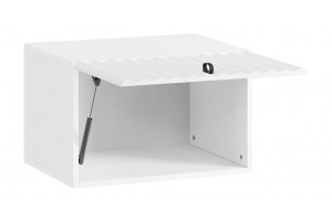 Шкаф настенный Тиффани 546 Белый снег, Белый софт