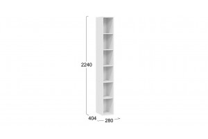 Стеллаж Тиффани 415.008.000 Белый снег