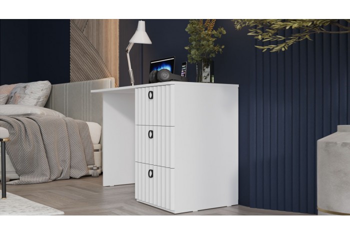 Стол письменный «Тиффани» Тип 1 - 415.005.000 Белый снег, Белый софт