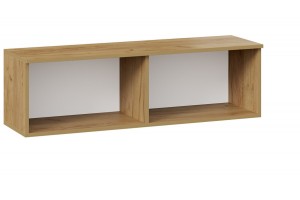 Шкаф настенный Хилтон (1100) Дуб Крафт золотой, Белый матовый