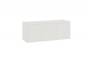 Шкаф настенный Стелла Белый холст, Белый Жемчуг