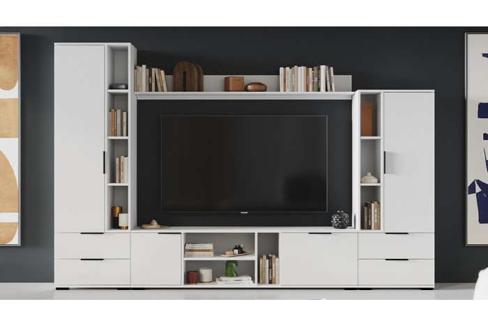 Набор мебели для гостиной «Агата» №4 - ГН-004 Белый Ясень