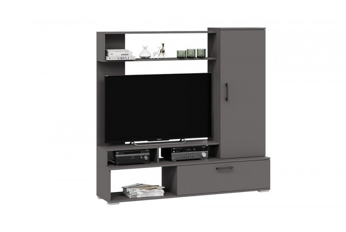 Стенка «Сиена» Графит Серый