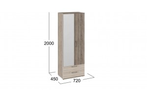 Набор мебели для общей комнаты Марта Дуб Сонома трюфель, Дуб Сонома