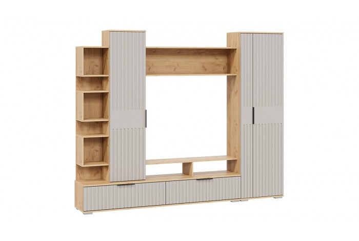 Гостиная «Моника» Дуб Крафт золотой, Кашемир сатин